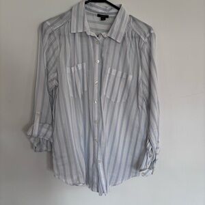 Women’s Blue Striped Shirt